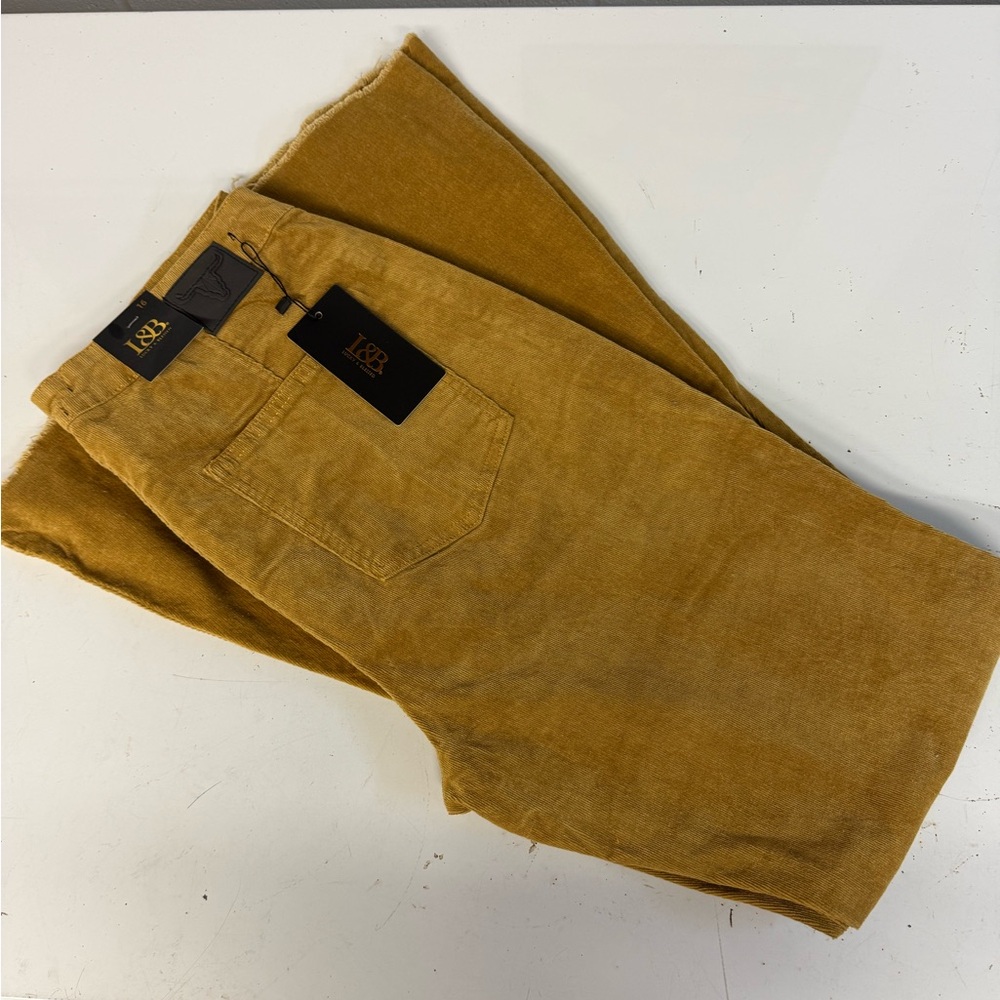 L&B Mustard Corduroy women flare Pants